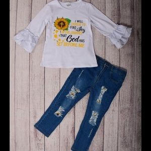 Sunflower Cross “I will find joy in the journey..